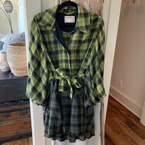 Free People Flannel Tunic